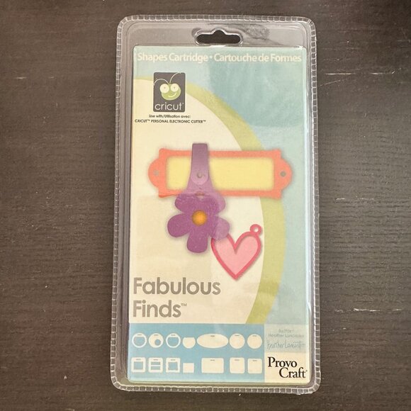 Cricut Shapes Cartridge Fabulous Finds Provo Craft Sealed - Picture 1 of 2